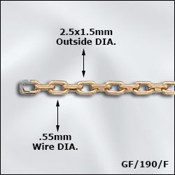 GF/190/F | Gold Filled Cable Chain